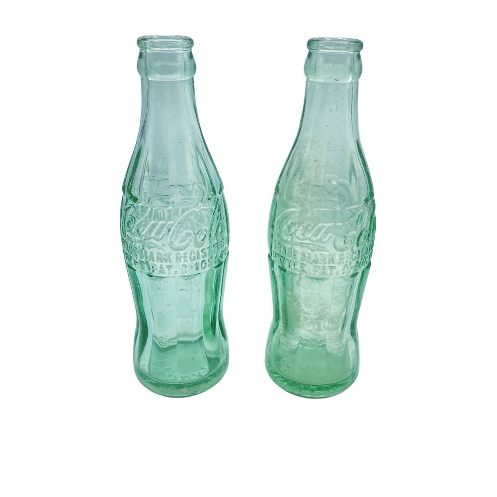 Vintage 1948 Green 6‎ Oz. Coca Cola Coke Soda Bottle Des Moines IA Pat. D-105529